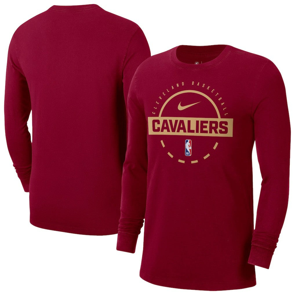 Cleveland Cavaliers Authentic Long Sleeve Practice T-Shirt sale - Wine cheap