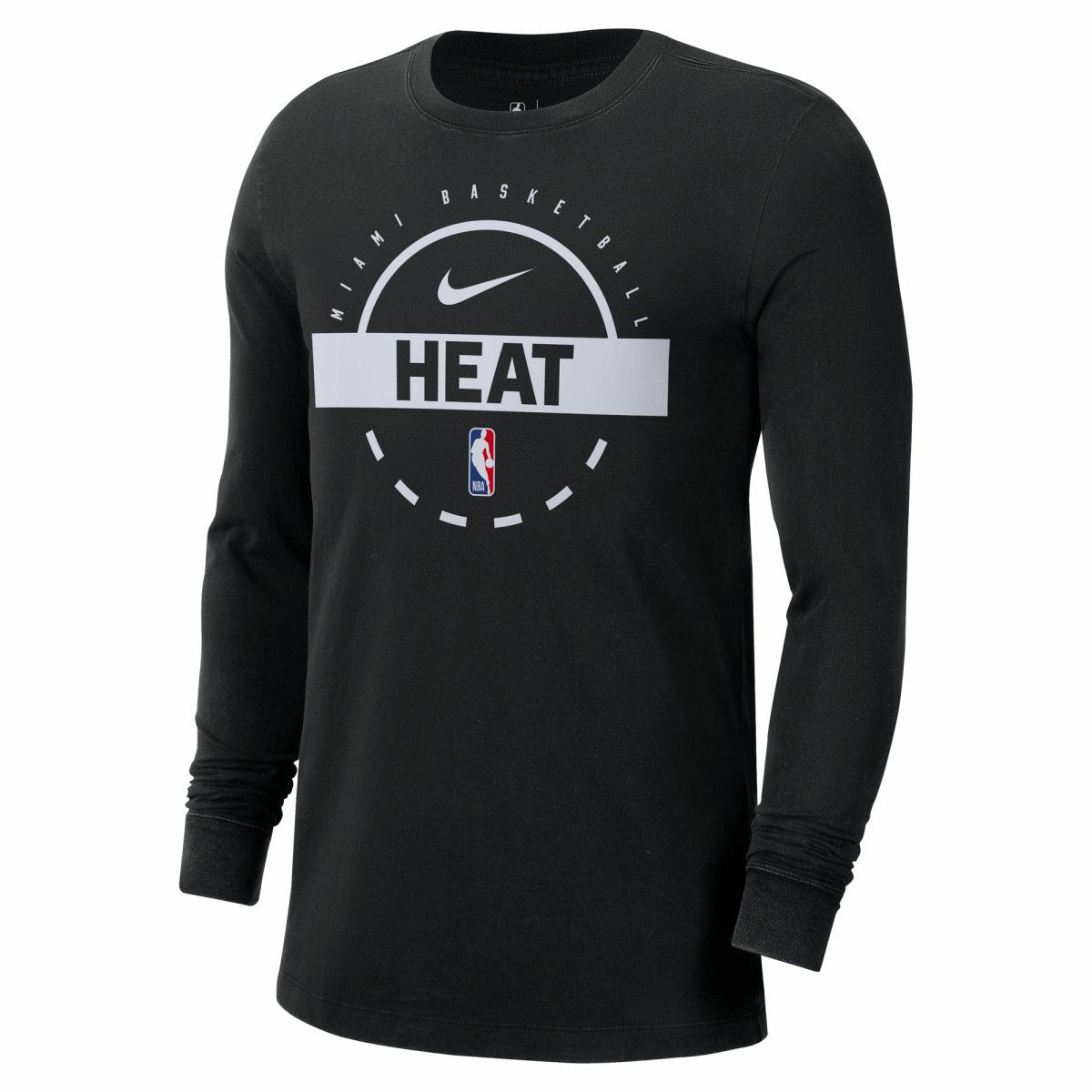 Miami Heat Authentic Long Sleeve Practice T-Shirt - Black cheap