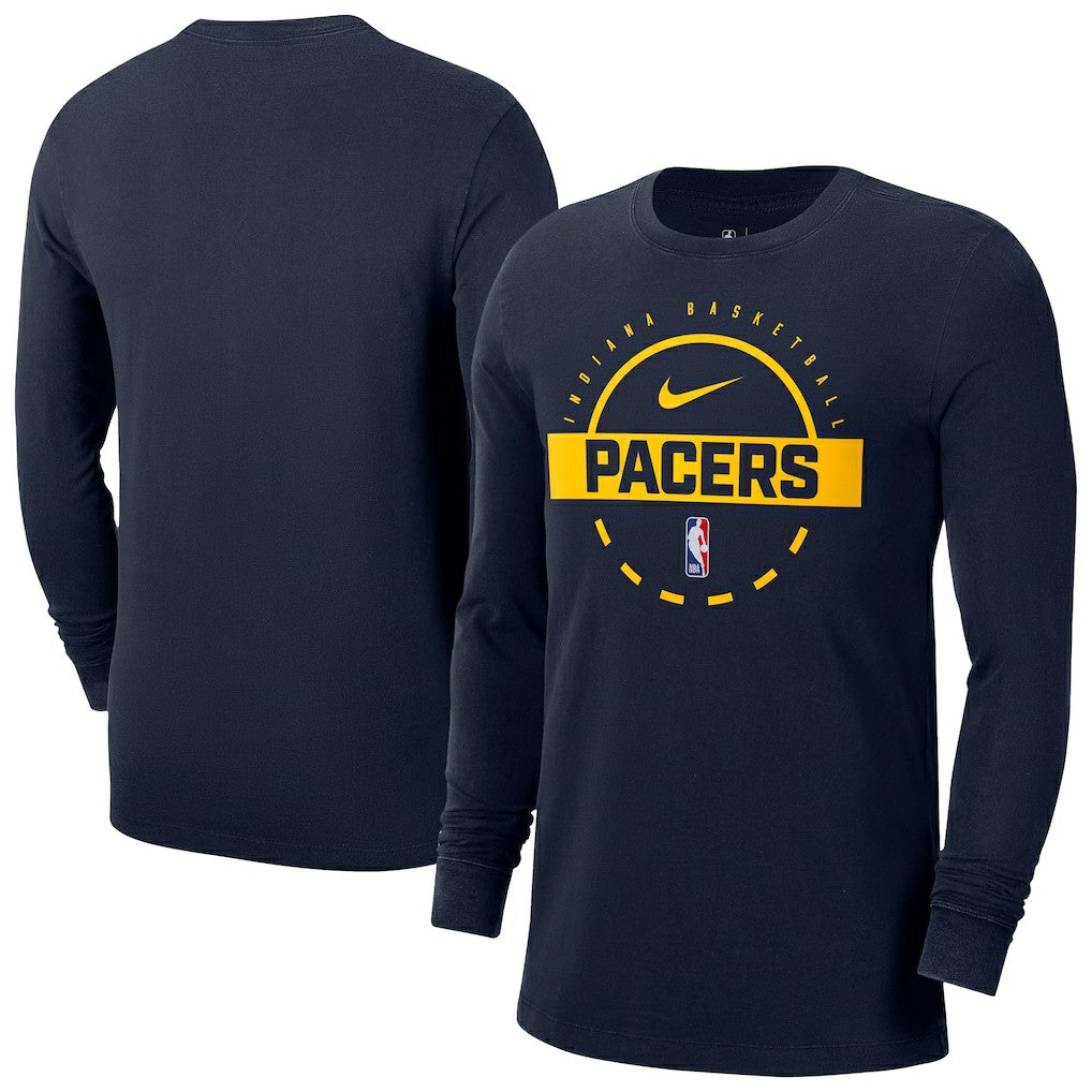 Indiana Pacers Authentic Long Sleeve Practice T-Shirt - Navy for sale