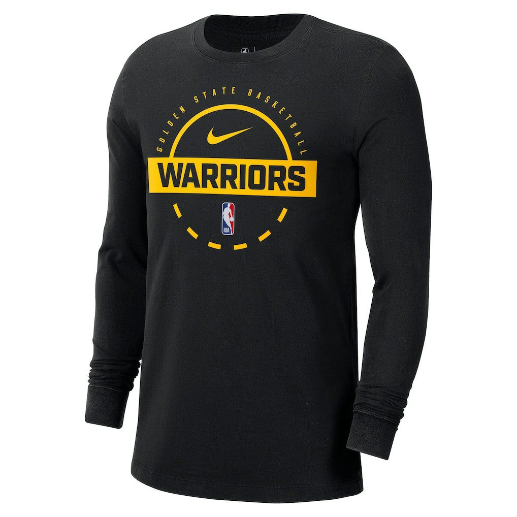 Golden State Warriors Authentic Long Sleeve Practice T-Shirt sale - Black discount