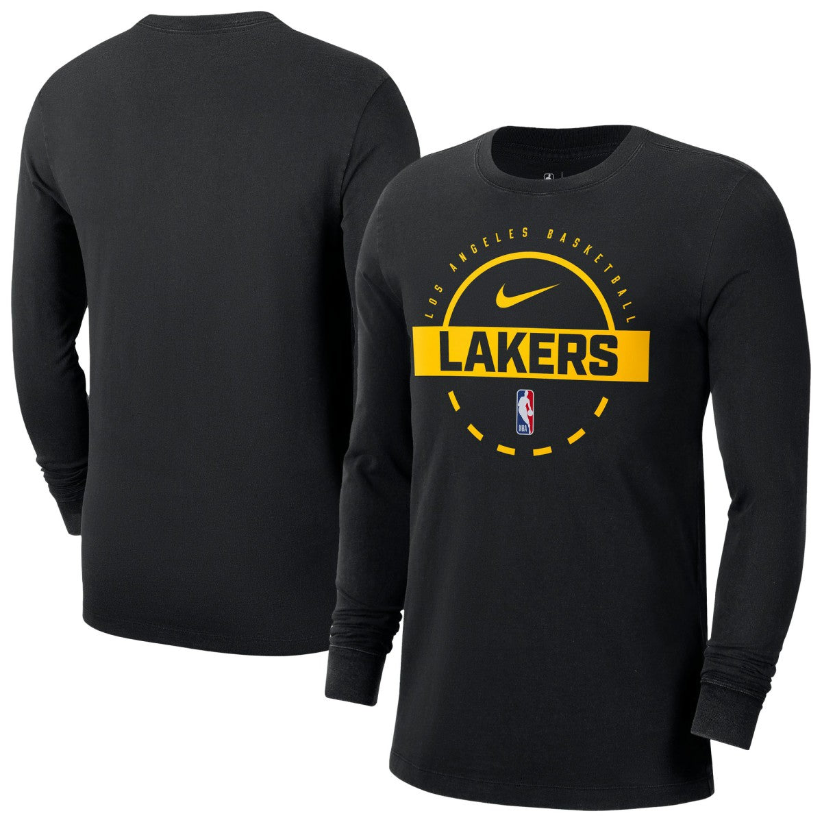 Los Angeles Lakers Authentic Long Sleeve Practice T-Shirt - Black shop