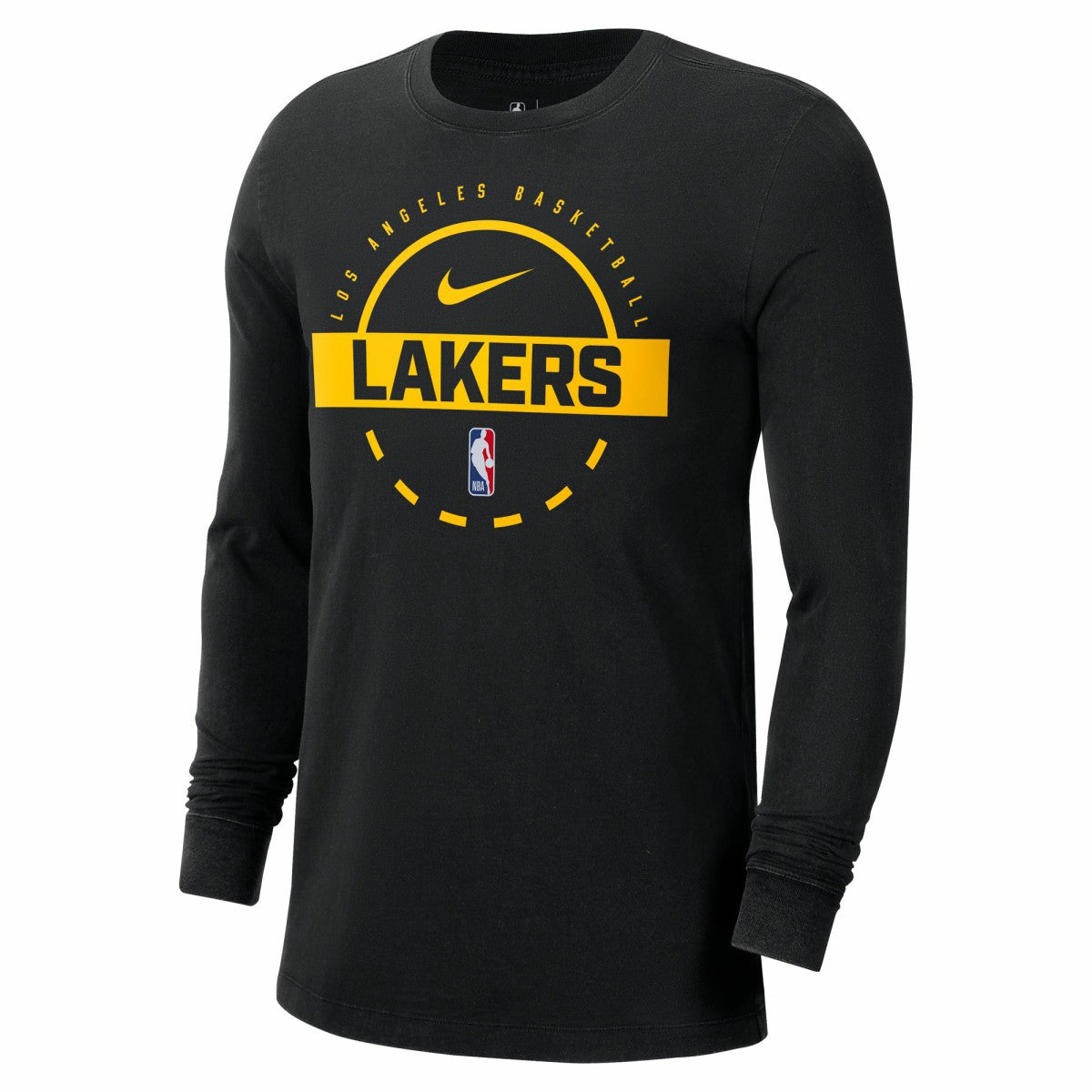 Los Angeles Lakers Authentic Long Sleeve Practice T-Shirt - Black shop