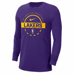 Los Angeles Lakers Authentic Long Sleeve Practice T-Shirt - Purple shop