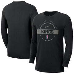 Sacramento Kings Authentic Long Sleeve Practice T-Shirt - Black discount