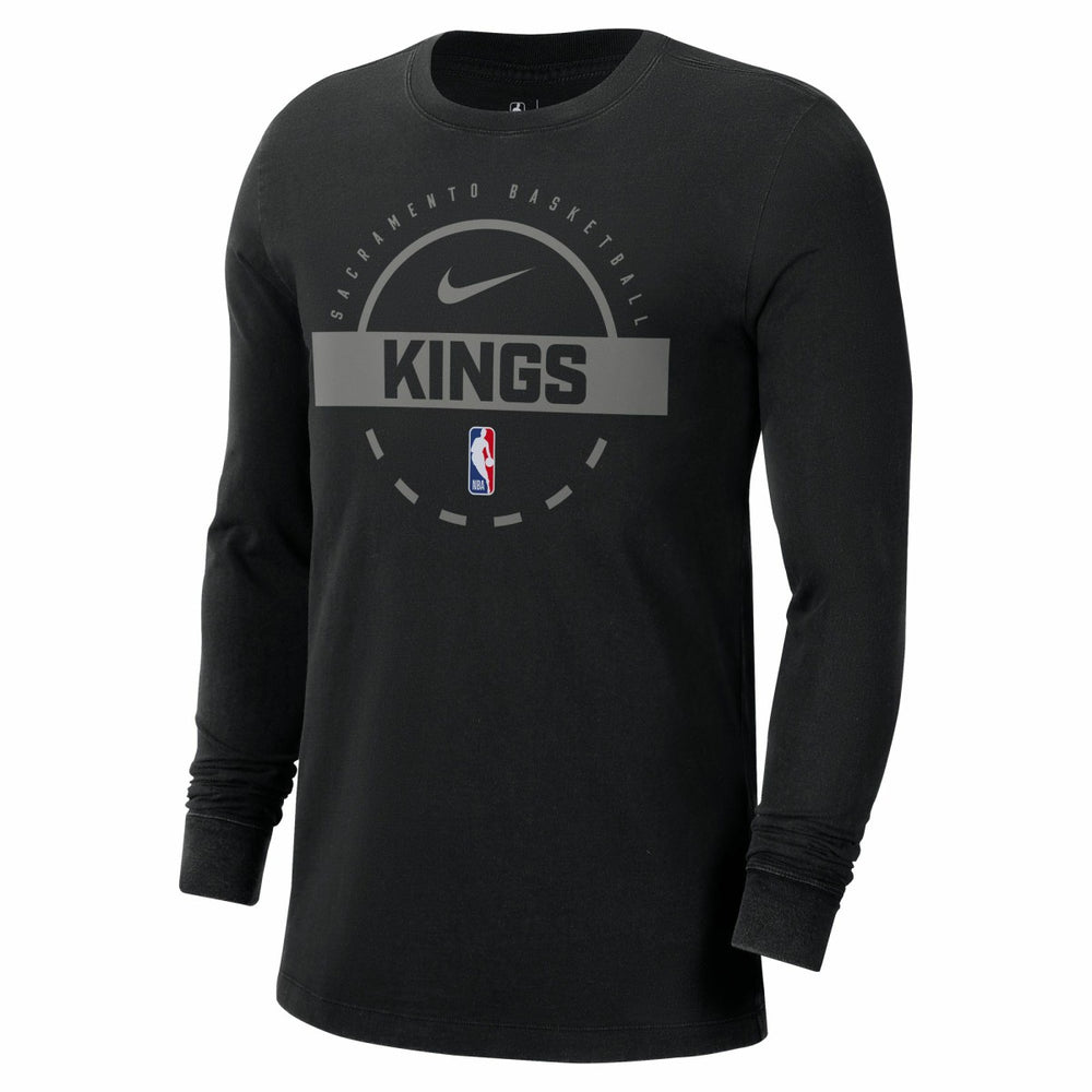 Sacramento Kings Authentic Long Sleeve Practice T-Shirt - Black discount