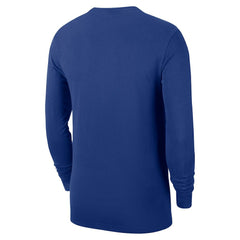 New York Knicks Authentic Long Sleeve Practice T-Shirt - Blue discount