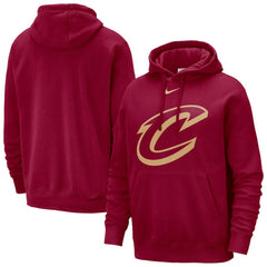 Cleveland Cavaliers Essential Logo Club Pullover Hoodie sale - Wine outlet