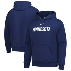 Minnesota Timberwolves Sportswear Essential Wordmark Club Hoodie - Navy on sale