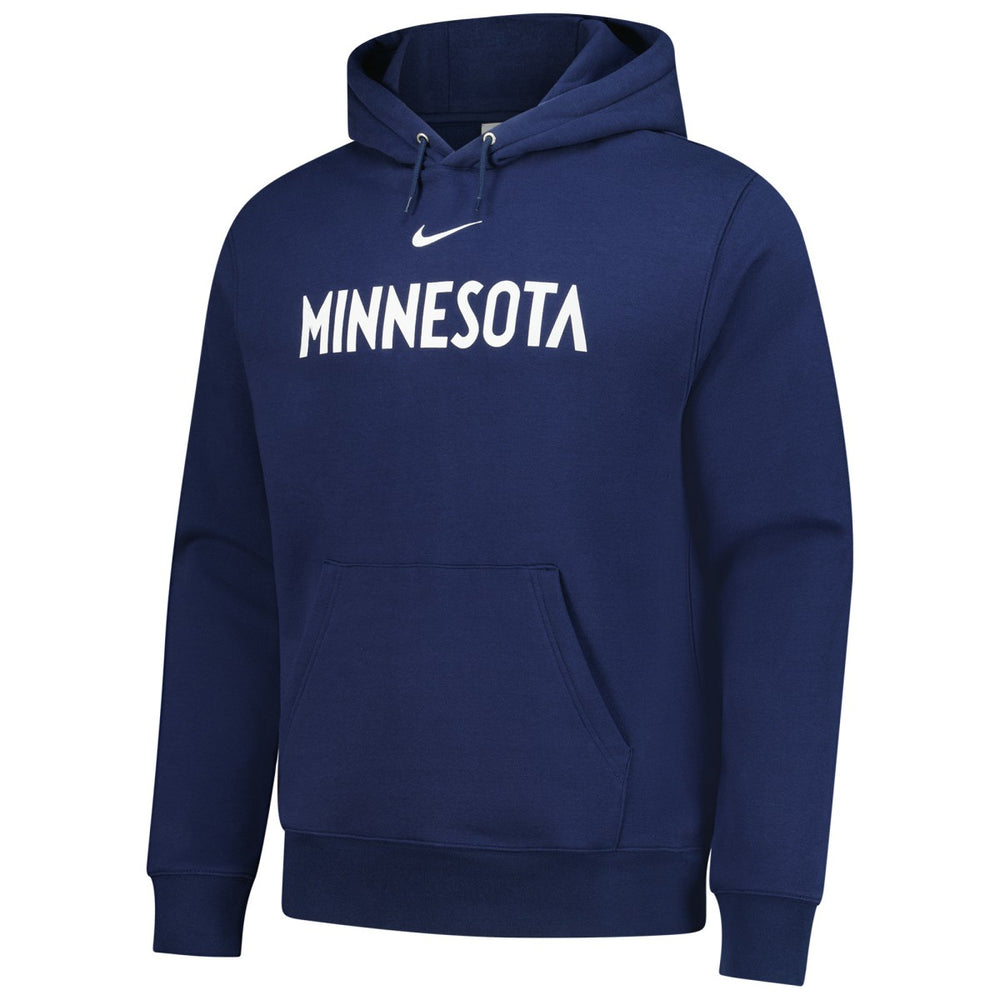 Minnesota Timberwolves Sportswear Essential Wordmark Club Hoodie - Navy on sale