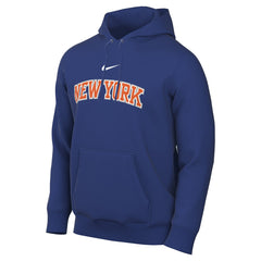 New York Knicks Sportswear Essential Wordmark Club Hoodie - Blue shop