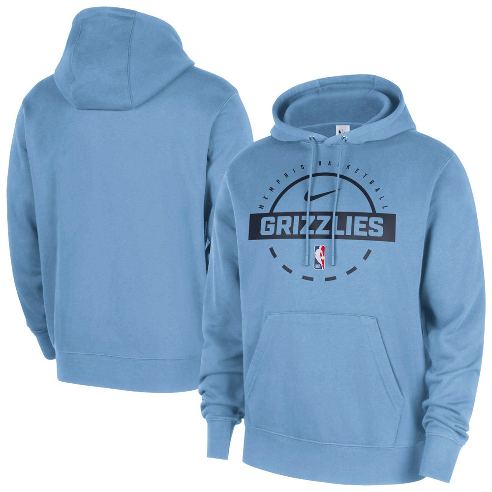 Memphis Grizzlies 2025/26 Authentic Practice Club Pullover Hoodie - Light Blue online
