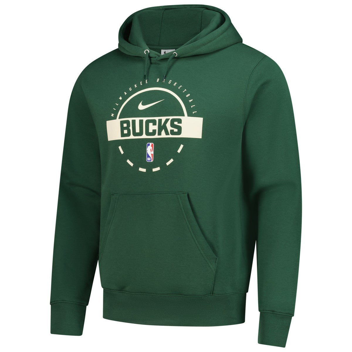 Milwaukee Bucks 2025/26 Authentic Practice Club Pullover Hoodie - Hunter Green sale