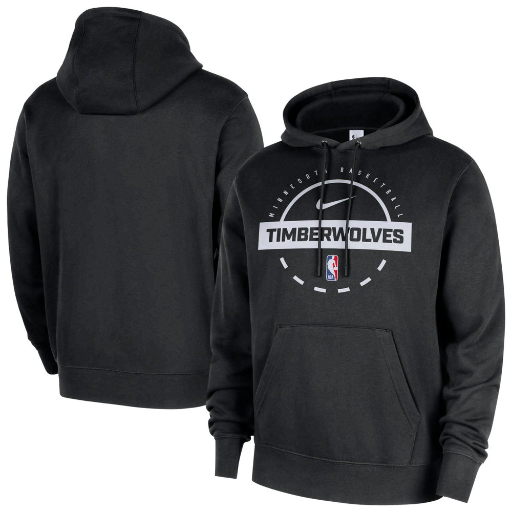 Minnesota Timberwolves 2025/26 Authentic Practice Club Pullover Hoodie - Black for sale