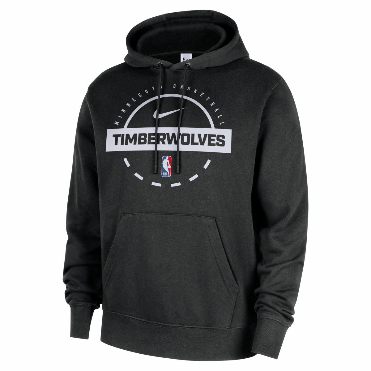Minnesota Timberwolves 2025/26 Authentic Practice Club Pullover Hoodie - Black for sale