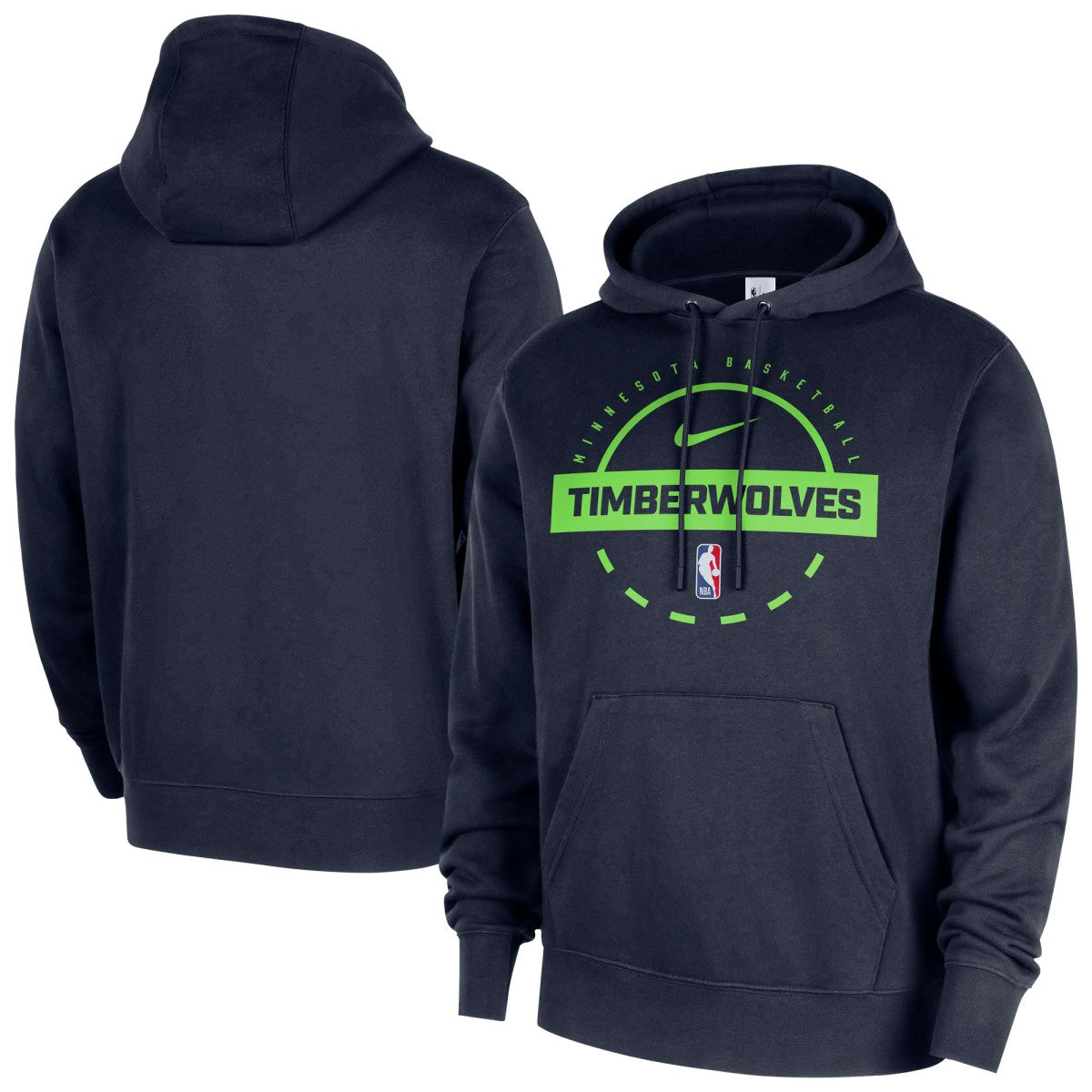Minnesota Timberwolves 2025/26 Authentic Practice Club Pullover Hoodie - Navy discount