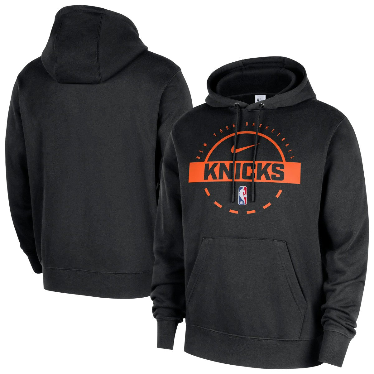 New York Knicks 2025/26 Authentic Practice Club Pullover Hoodie - Black on sale