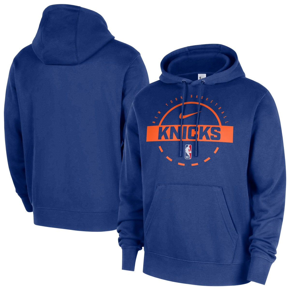 New York Knicks 2025/26 Authentic Practice Club Pullover Hoodie - Blue outlet