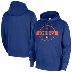 New York Knicks 2025/26 Authentic Practice Club Pullover Hoodie - Blue outlet