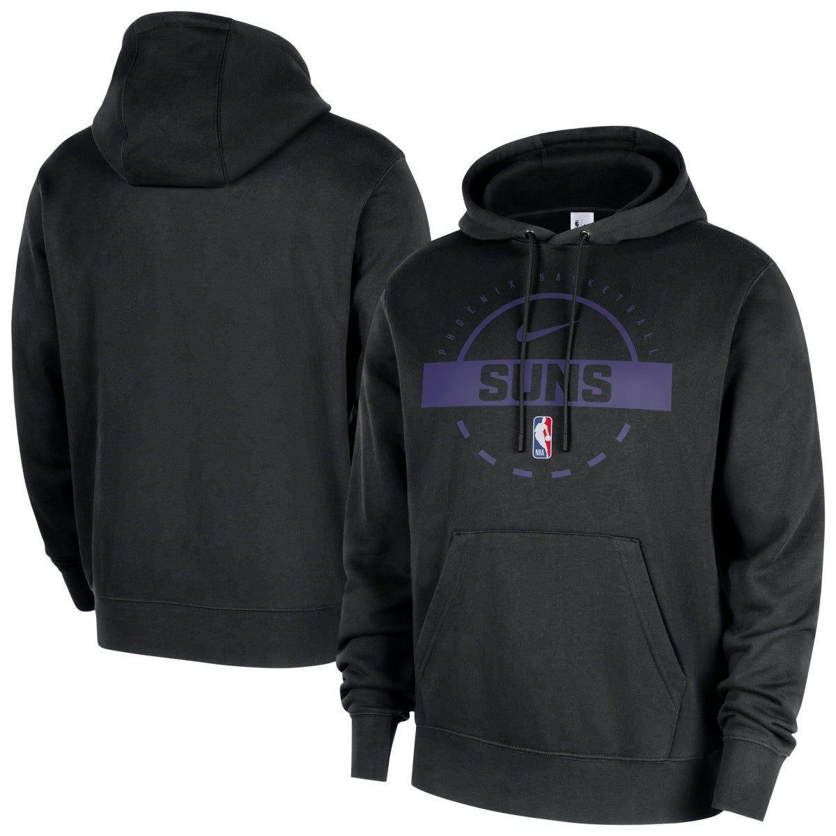 Phoenix Suns 2025/26 Authentic Practice Club Pullover Hoodie - Black on sale