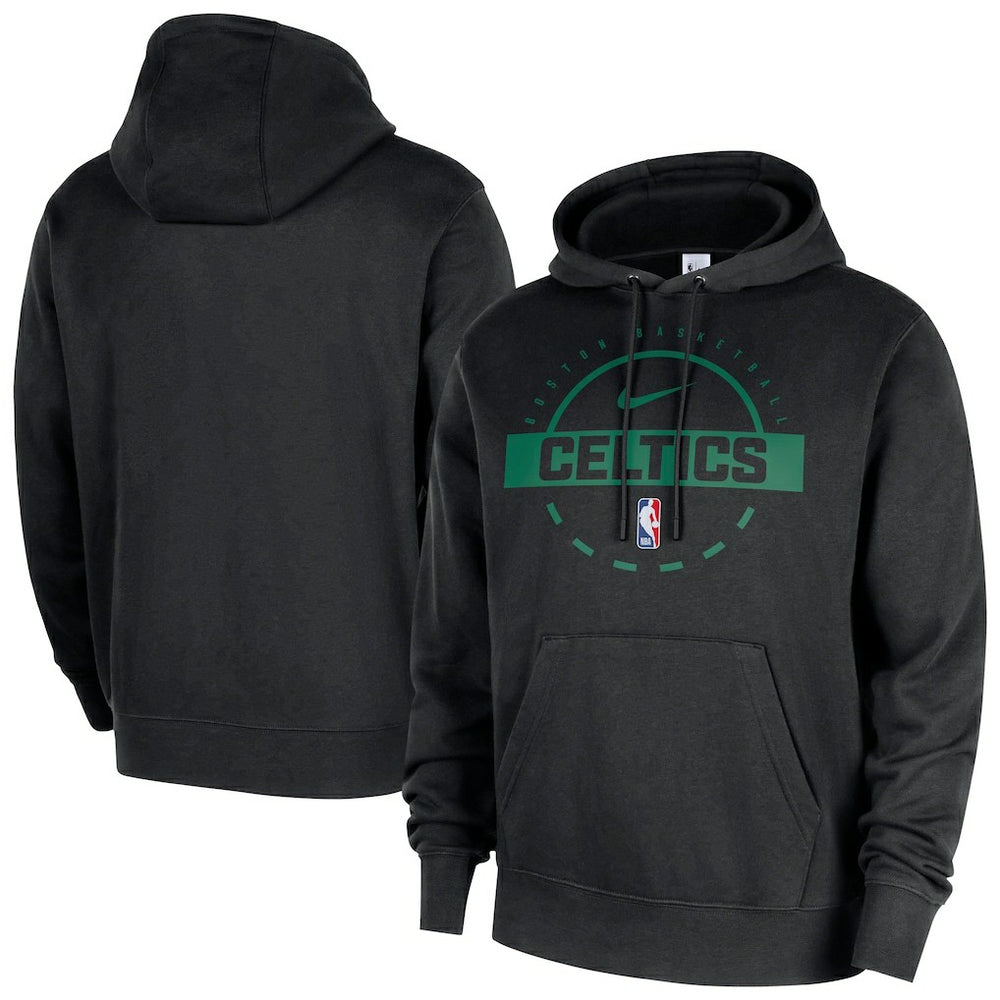 Boston Celtics 2025/26 Authentic Practice Club Pullover Hoodie - Black on sale