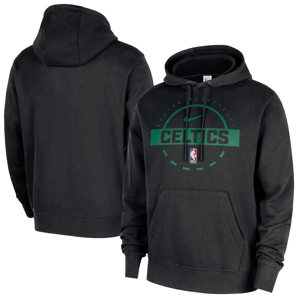 Boston Celtics 2025/26 Authentic Practice Club Pullover Hoodie - Black on sale