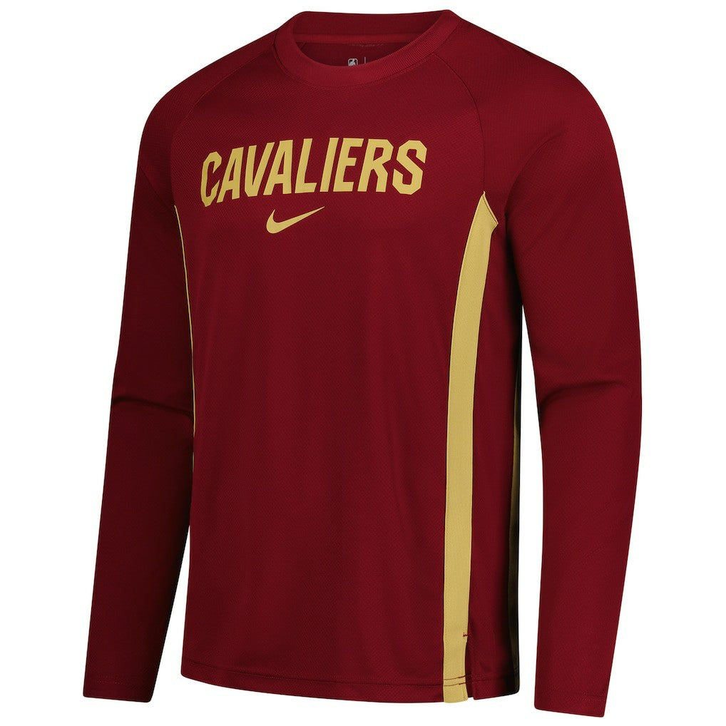 Cleveland Cavaliers 2025/26 Authentic Pre-Game Legend Dri-FIT Long Sleeve Shooting Shirt sale - Wine on sale