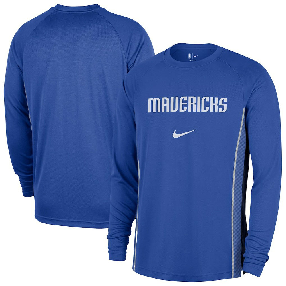 Dallas Mavericks 2025/26 Authentic Pre-Game Legend Dri-FIT Long Sleeve Shooting Shirt sale - Blue online
