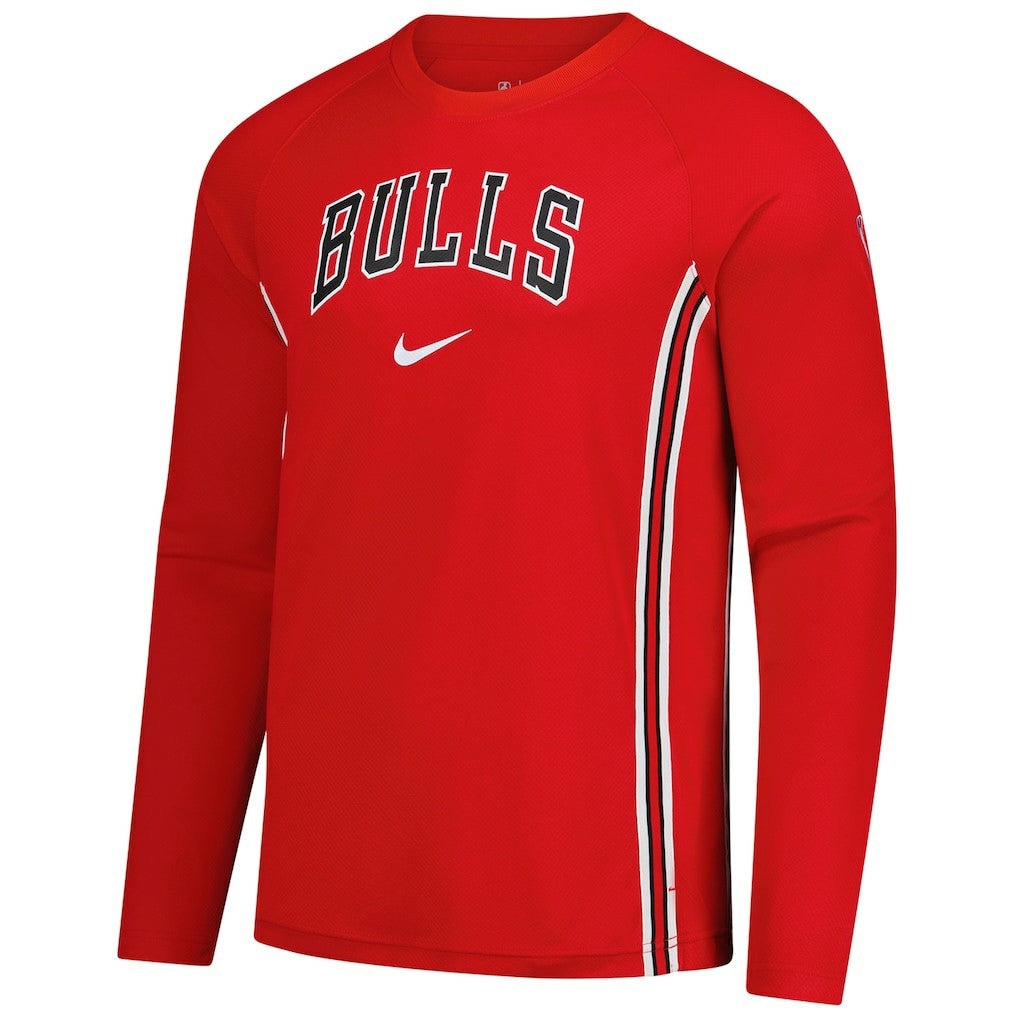 Chicago Bulls 2025/26 Authentic Pre-Game Legend Dri-FIT Long Sleeve Shooting Shirt sale - Red sale