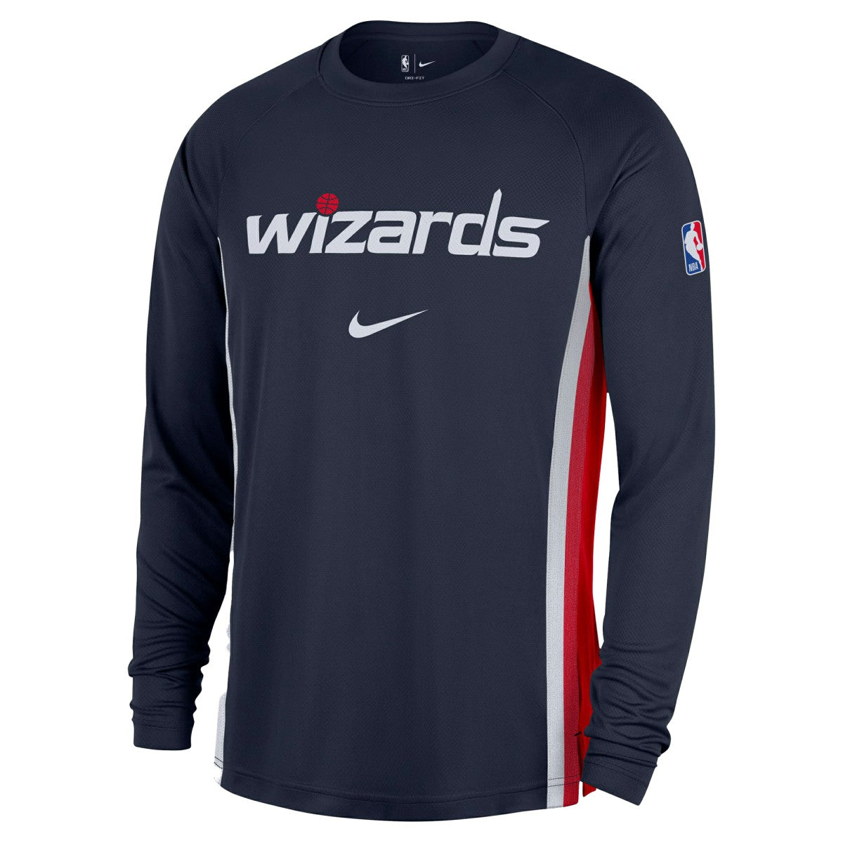 Washington Wizards 2025/26 Authentic Pre-Game Legend Dri-FIT Long Sleeve Shooting Shirt - Navy online