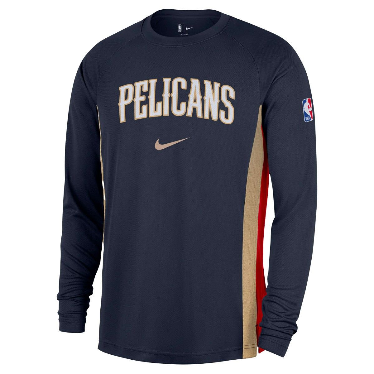 New Orleans Pelicans 2025/26 Authentic Pre-Game Legend Dri-FIT Long Sleeve Shooting Shirt - Navy cheap