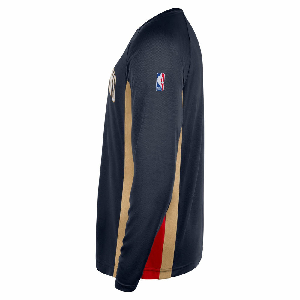 New Orleans Pelicans 2025/26 Authentic Pre-Game Legend Dri-FIT Long Sleeve Shooting Shirt - Navy cheap
