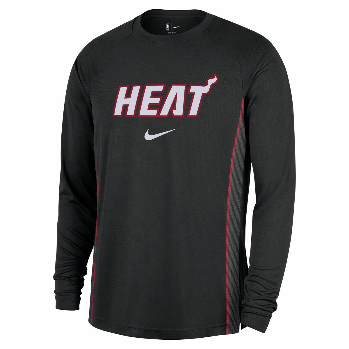 Miami Heat 2025/26 Authentic Pre-Game Legend Dri-FIT Long Sleeve Shooting Shirt - Black outlet