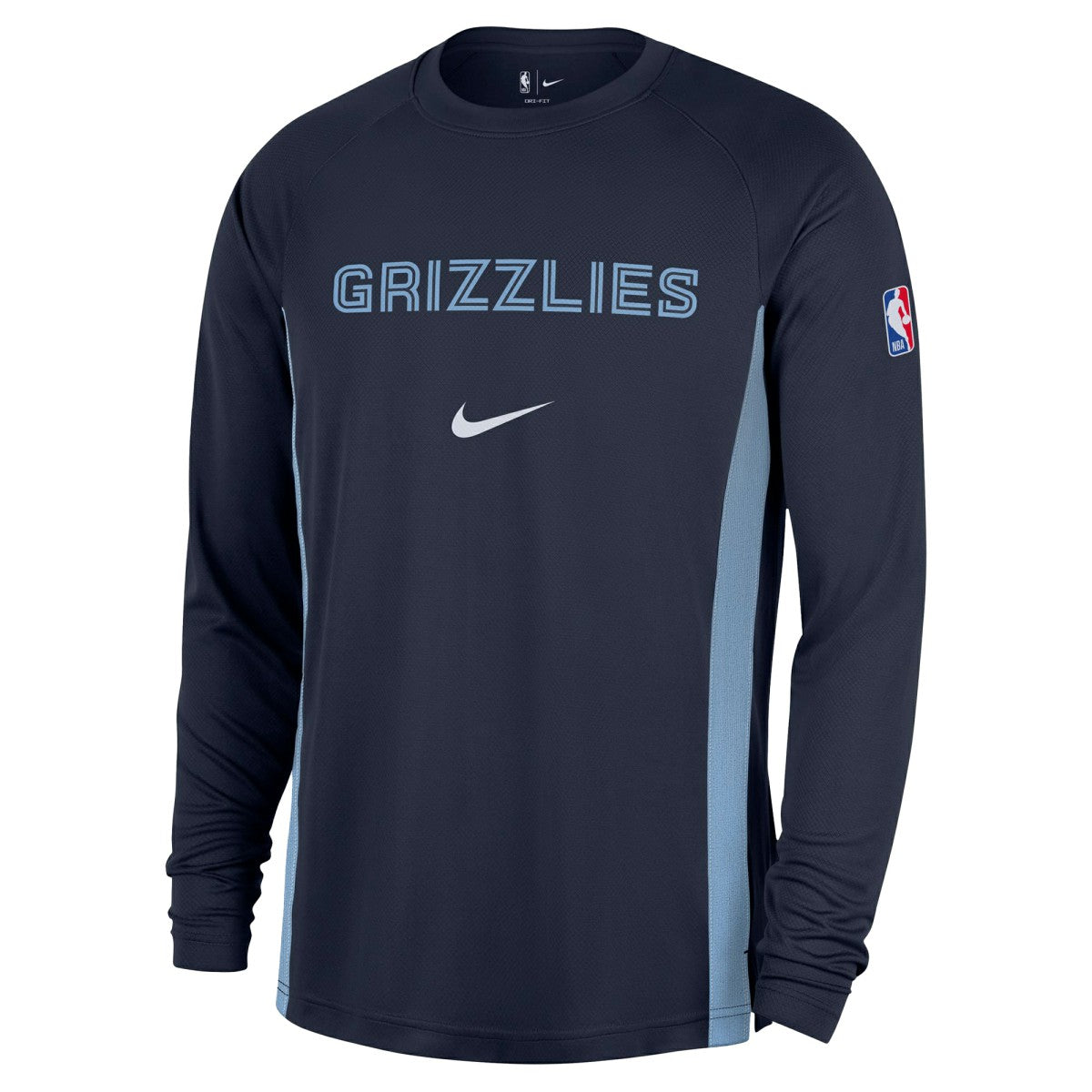 Memphis Grizzlies 2025/26 Authentic Pre-Game Legend Dri-FIT Long Sleeve Shooting Shirt - Navy on sale