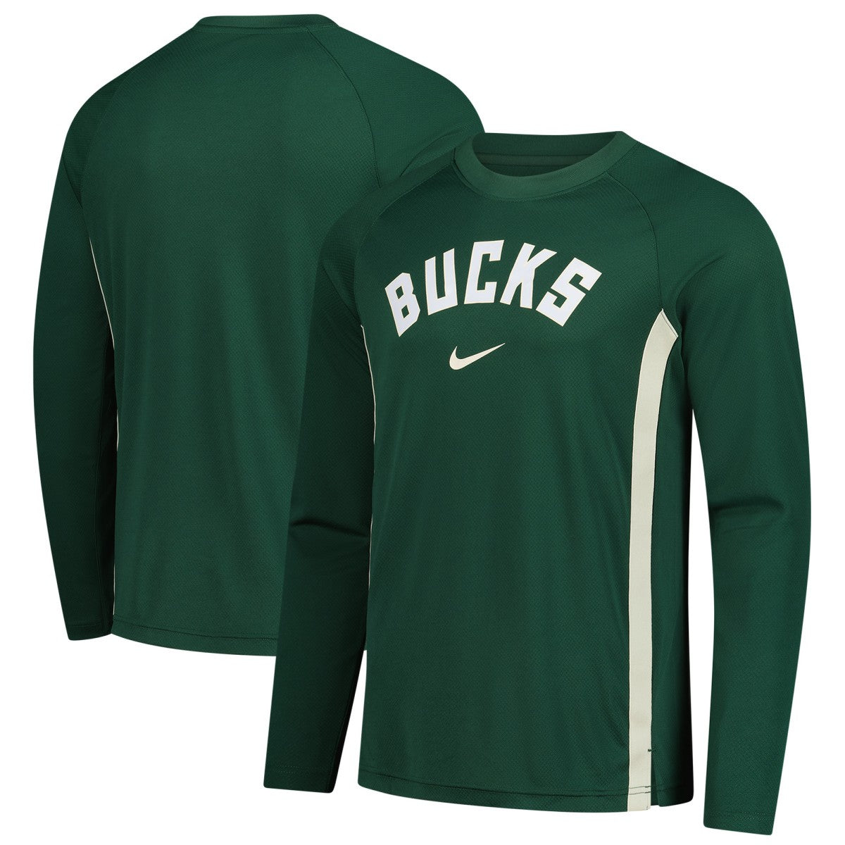 Milwaukee Bucks 2025/26 Authentic Pre-Game Legend Dri-FIT Long Sleeve Shooting Shirt - Hunter Green discount