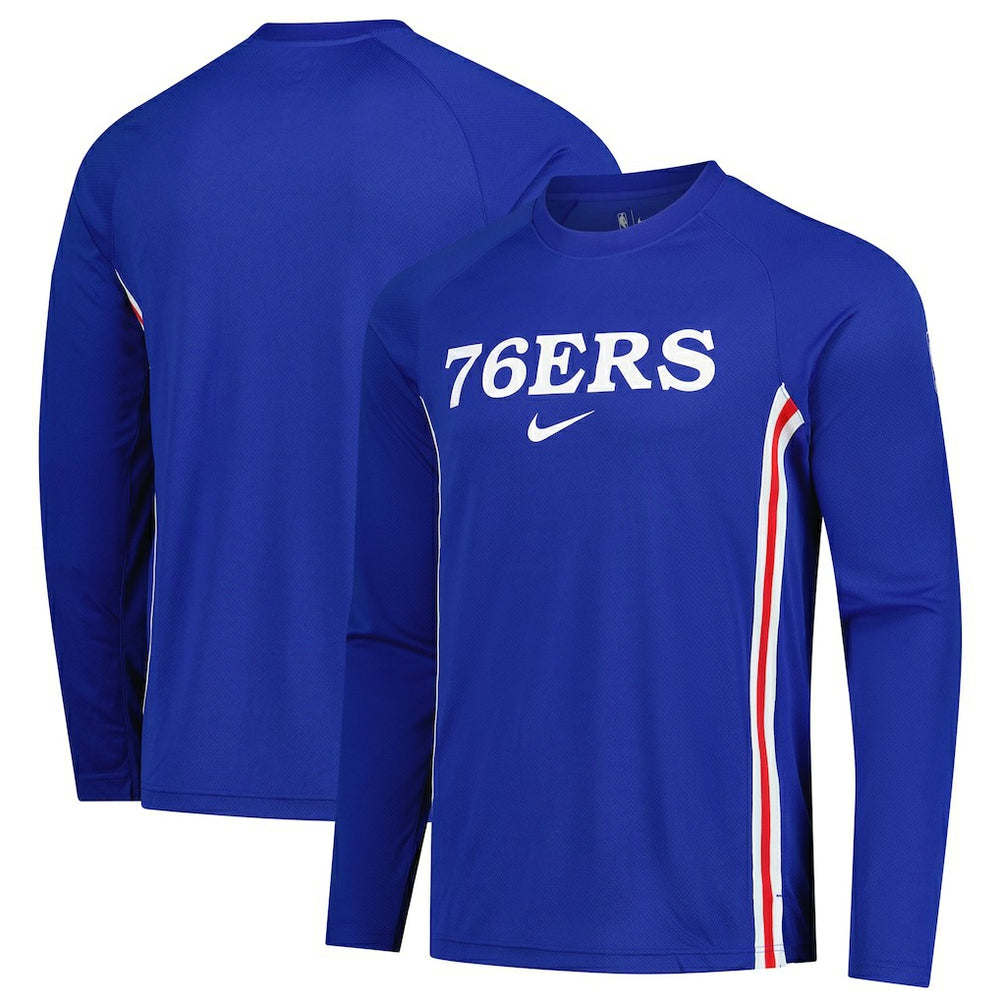 Philadelphia 76ers 2025/26 Authentic Pre-Game Legend Dri-FIT Long Sleeve Shooting Shirt - Royal shop