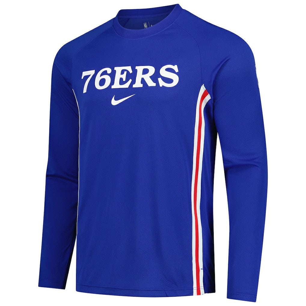 Philadelphia 76ers 2025/26 Authentic Pre-Game Legend Dri-FIT Long Sleeve Shooting Shirt - Royal shop