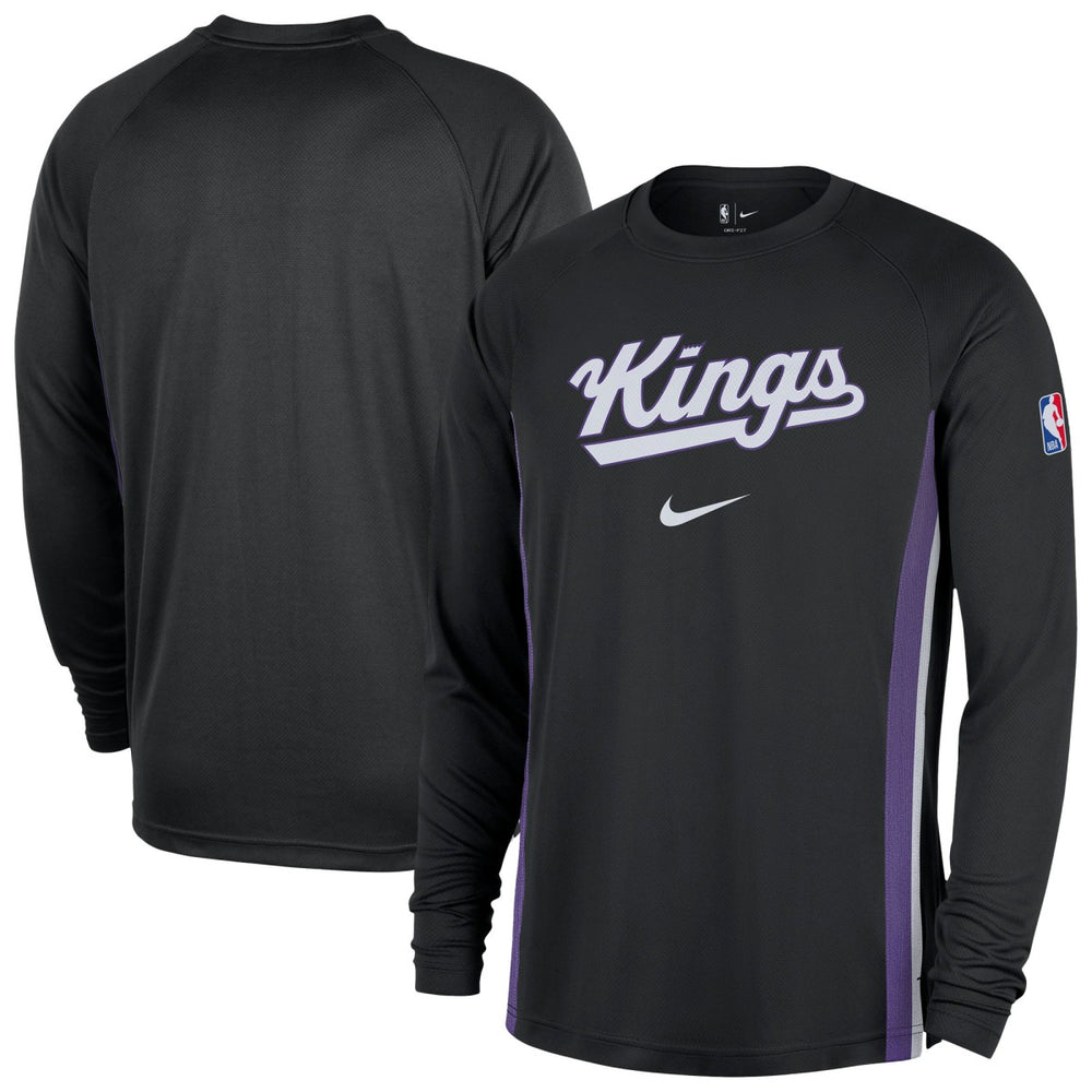 Sacramento Kings 2025/26 Authentic Pre-Game Legend Dri-FIT Long Sleeve Shooting Shirt - Black for sale