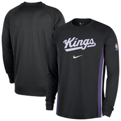 Sacramento Kings 2025/26 Authentic Pre-Game Legend Dri-FIT Long Sleeve Shooting Shirt - Black for sale