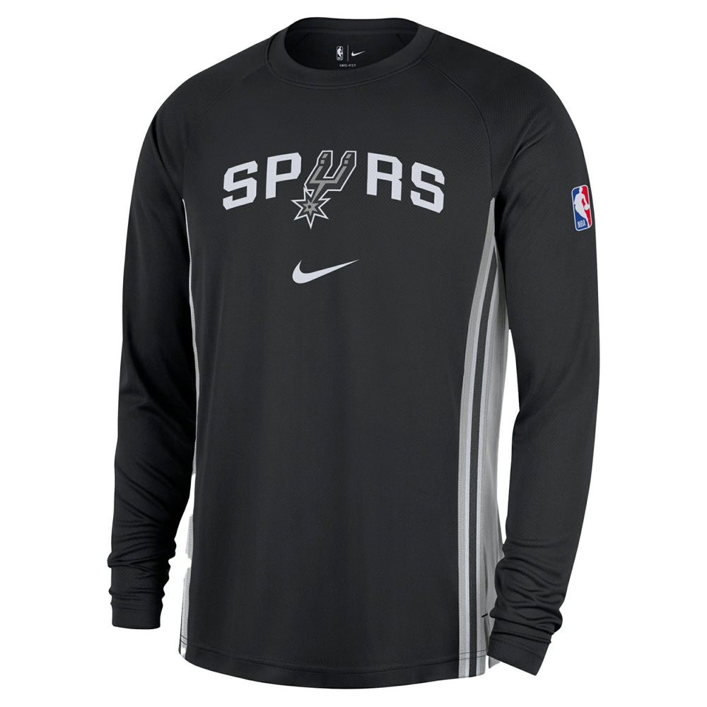 San Antonio Spurs 2025/26 Authentic Pre-Game Legend Dri-FIT Long Sleeve Shooting Shirt - Black on sale