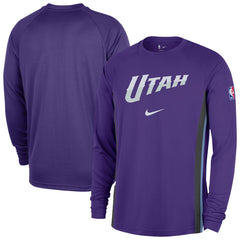 Utah Jazz 2025/26 Authentic Pre-Game Legend Dri-FIT Long Sleeve Shooting Shirt - Purple sale