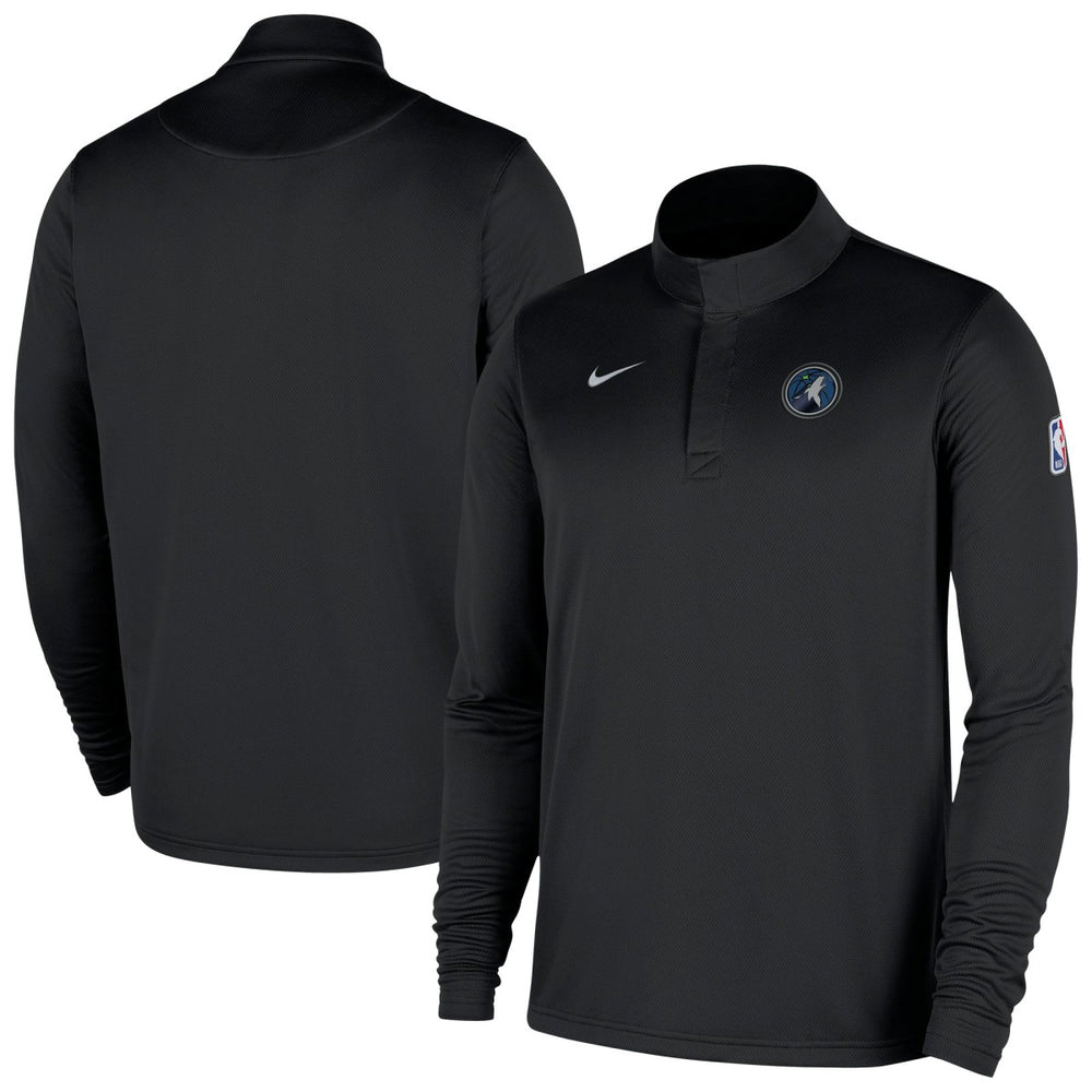 Minnesota Timberwolves 2025/26 Authentic Coaches Quarter-Zip Dri-Fit Top - Black cheap