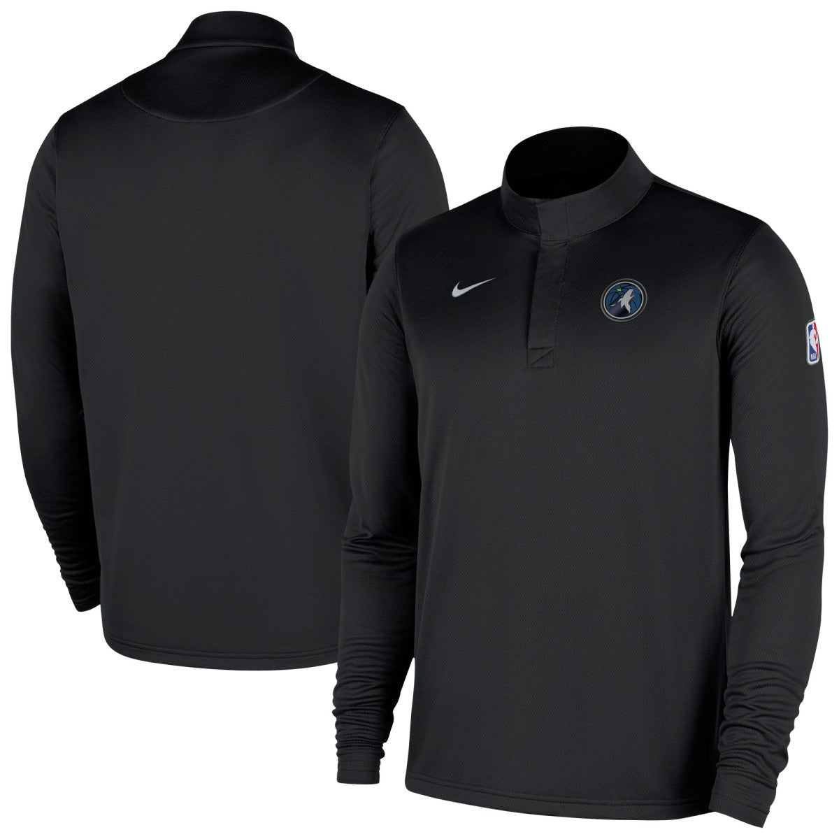 Minnesota Timberwolves 2025/26 Authentic Coaches Quarter-Zip Dri-Fit Top - Black cheap