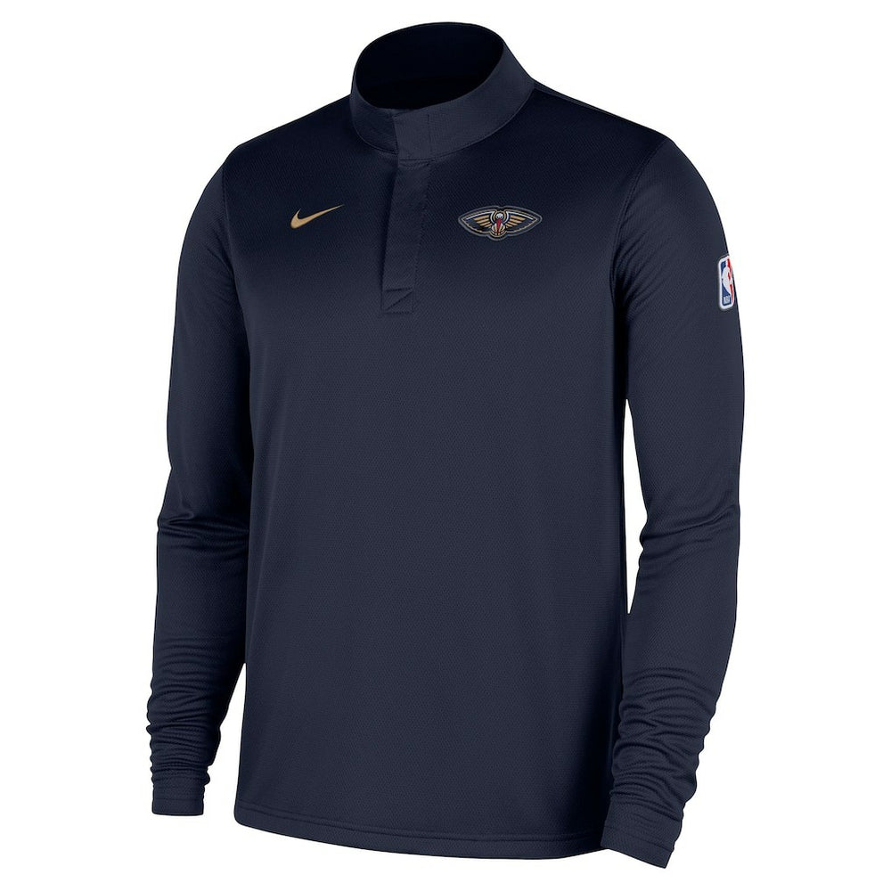 New Orleans Pelicans 2025/26 Authentic Coaches Quarter-Zip Dri-Fit Top - Navy outlet