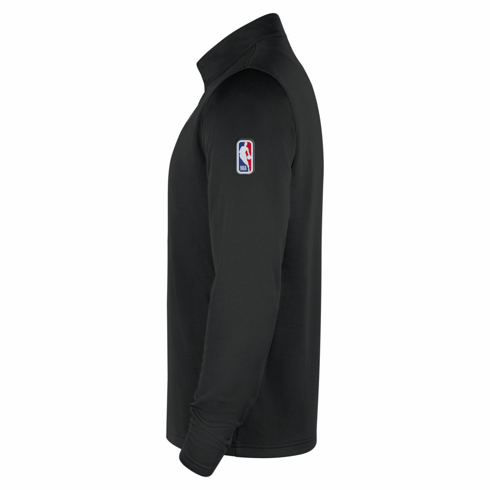 New York Knicks 2025/26 Authentic Coaches Quarter-Zip Dri-Fit Top - Black shop