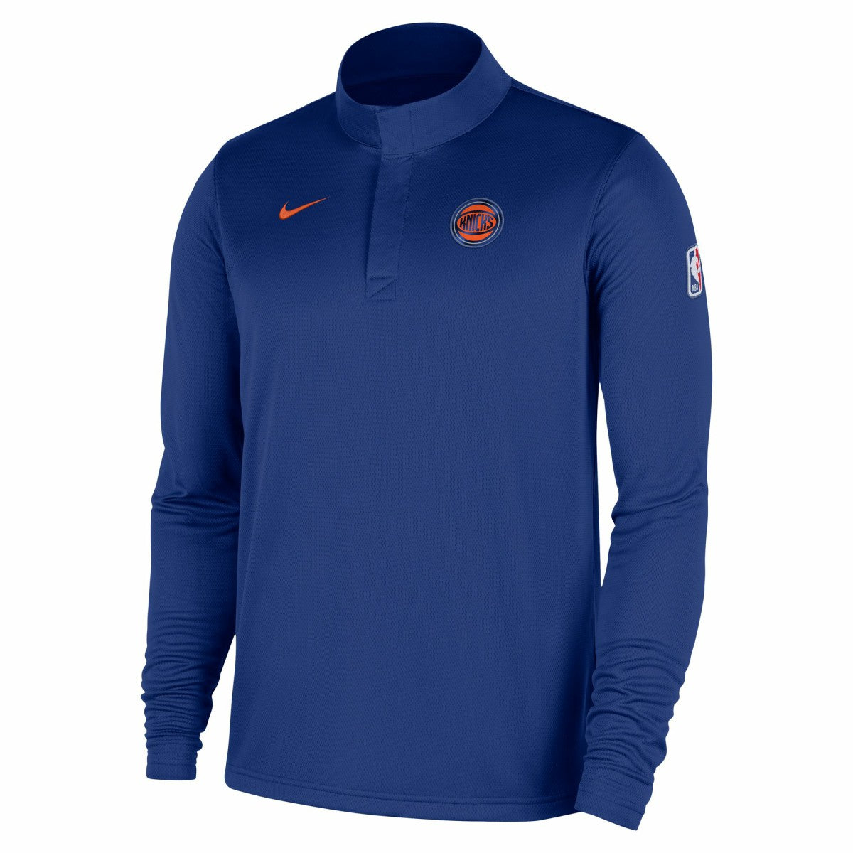New York Knicks 2025/26 Authentic Coaches Quarter-Zip Dri-Fit Top - Blue for sale