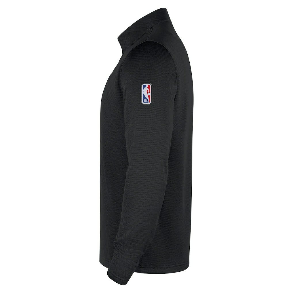 Philadelphia 76ers 2025/26 Authentic Coaches Quarter-Zip Dri-Fit Top - Black sale