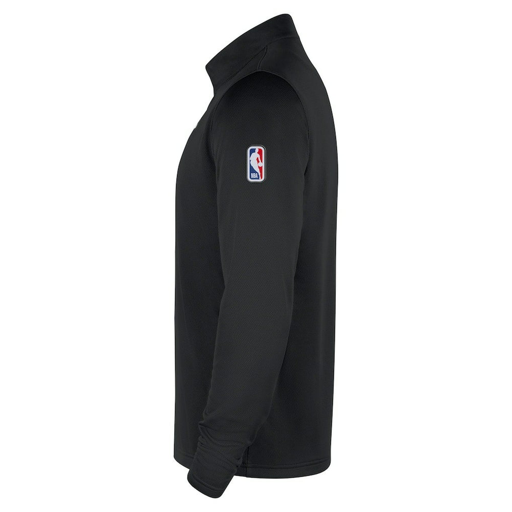 Philadelphia 76ers 2025/26 Authentic Coaches Quarter-Zip Dri-Fit Top - Black sale