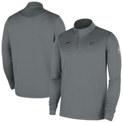San Antonio Spurs 2025/26 Authentic Coaches Quarter-Zip Dri-Fit Top - Silver for sale