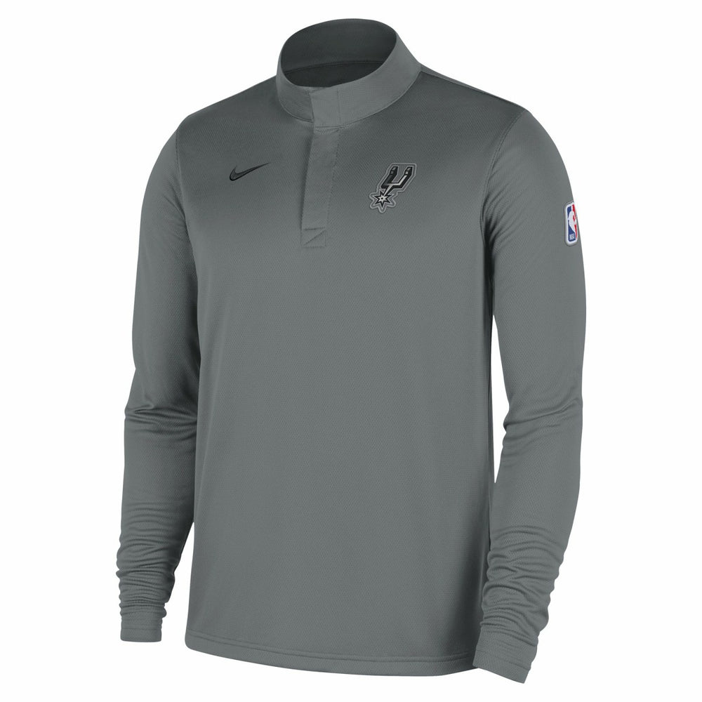 San Antonio Spurs 2025/26 Authentic Coaches Quarter-Zip Dri-Fit Top - Silver for sale