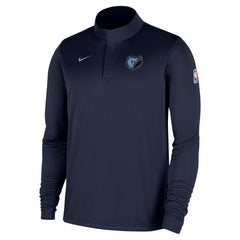 Memphis Grizzlies 2025/26 Authentic Coaches Quarter-Zip Dri-Fit Top - Navy on sale